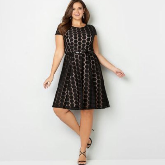 Avenue Dresses & Skirts - Avenue Hexagon Lace Midi Dress